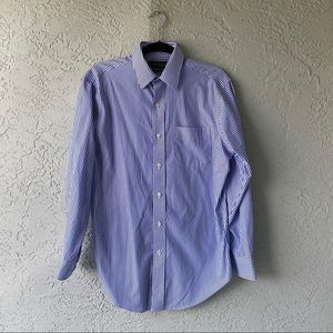 Ralph Lauren white and blue stripe button down
